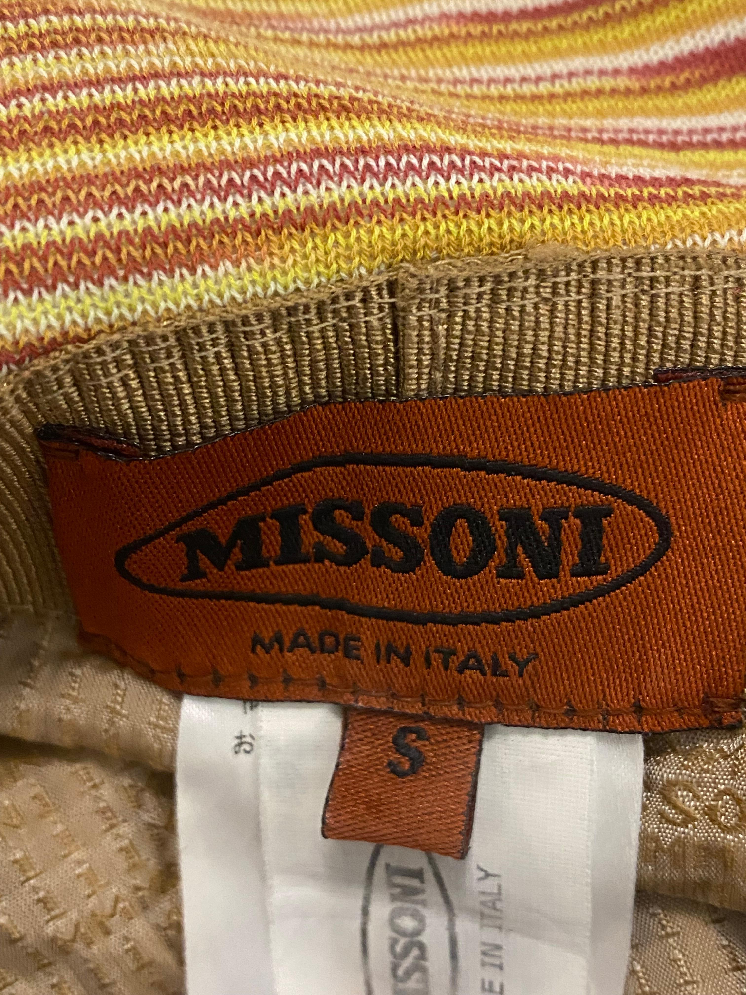 Missoni Bucket Hat, Vintage (Braun) im Angebot