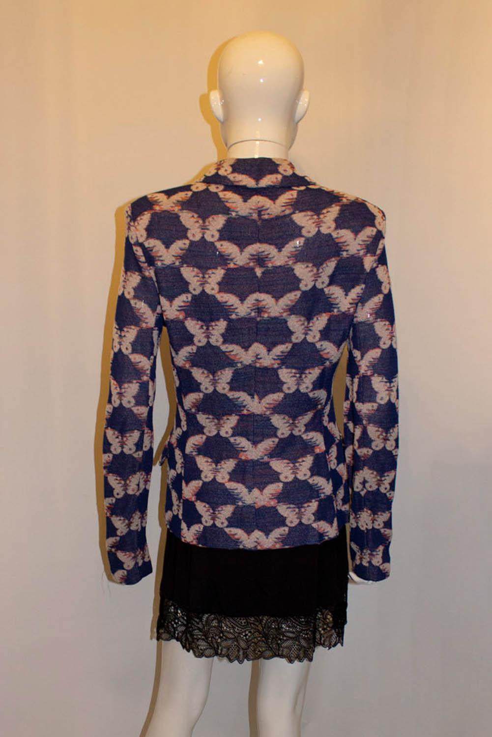 Women's Vintage Missoni Jacket in Butterfly Print For Sale