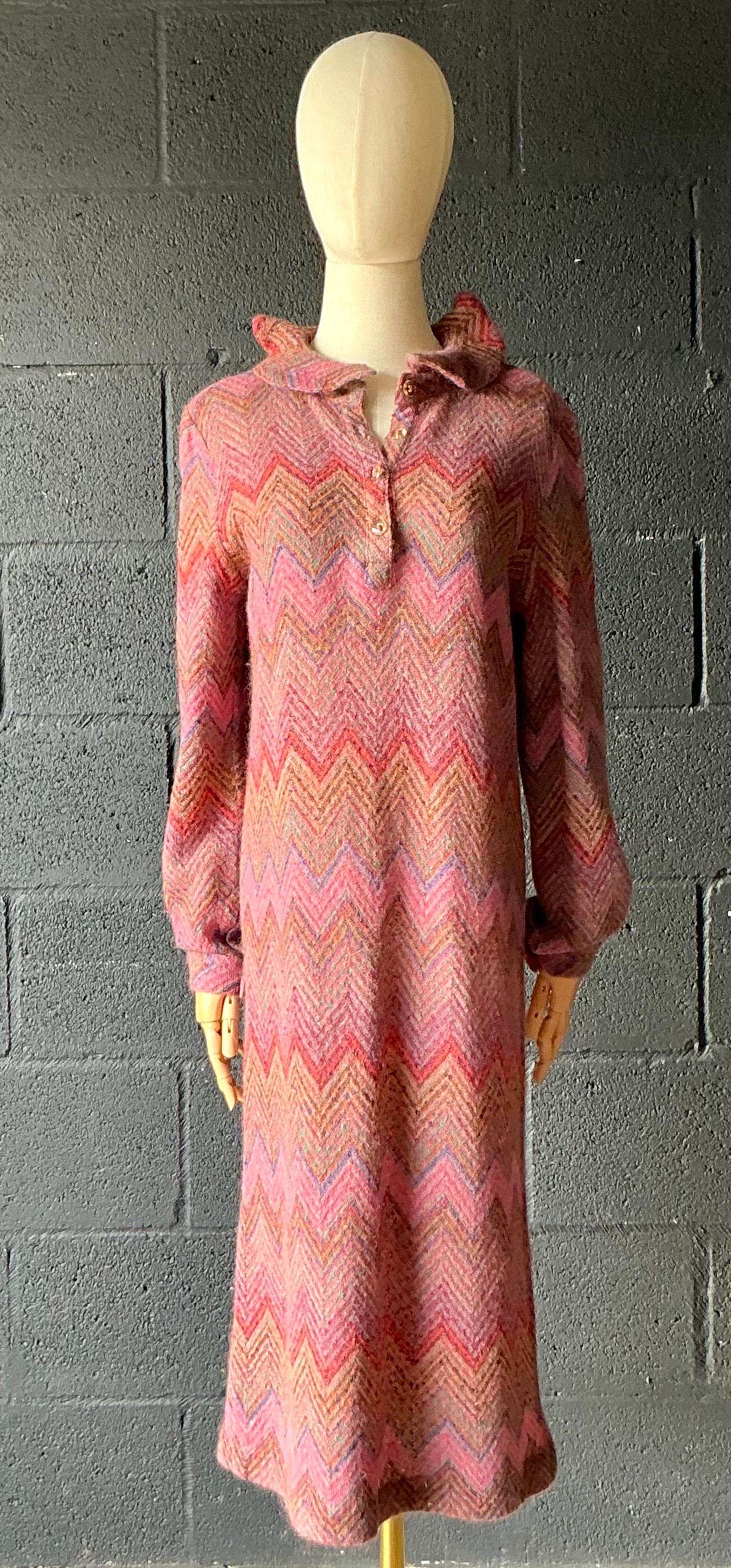 Femenino o masculino Vestido vintage de punto Missoni en venta