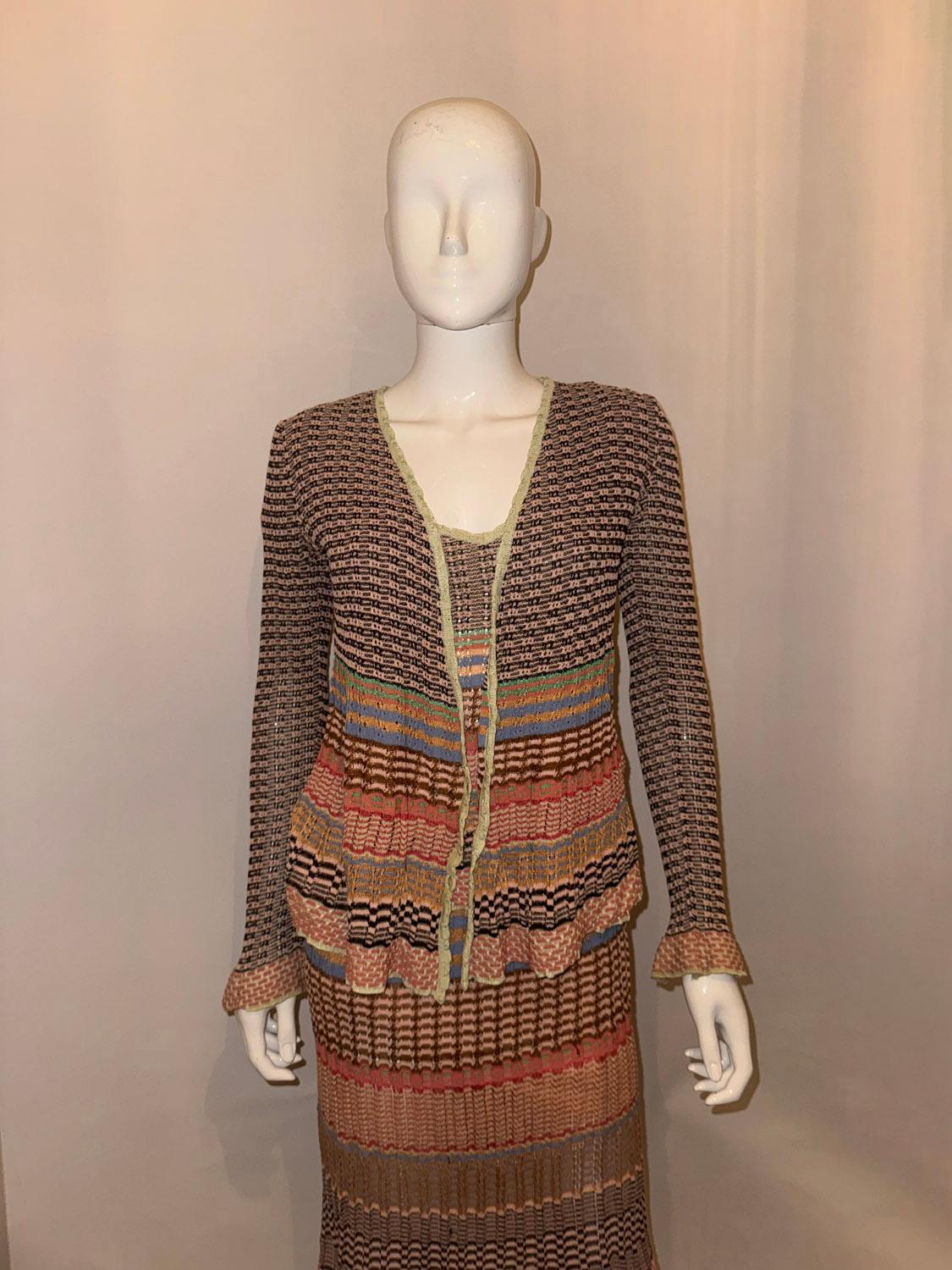 Vintage Missoni Mainline 3 Stück Outfit. (Schwarz) im Angebot