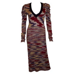 Vintage Missoni Mainline Seidenstrickkleid