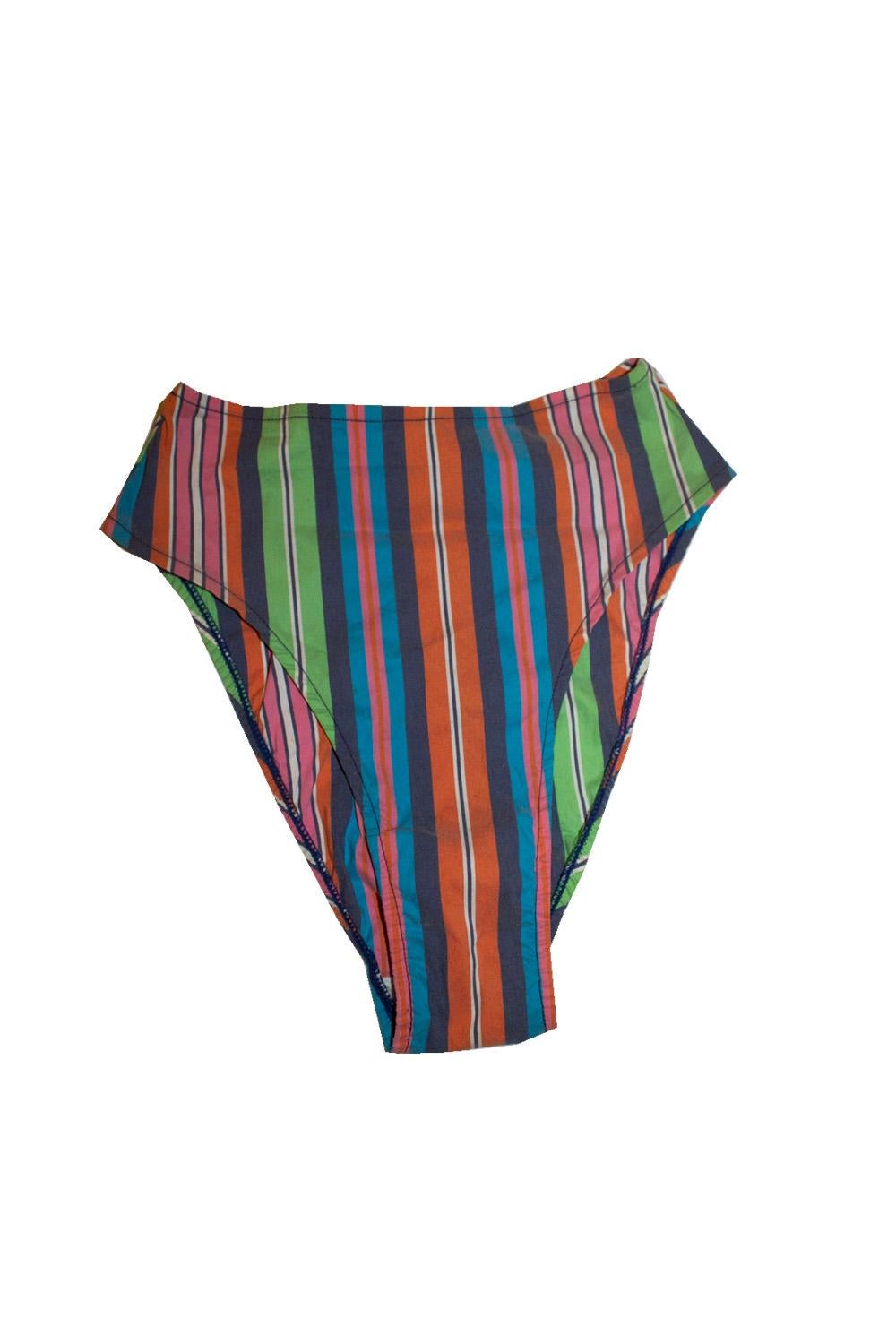 Vintage Missoni Mare - Bikini en coton à rayures Bon état - En vente à London, GB