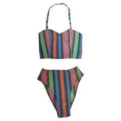 Vintage Missoni Mare Cotton Stripe Bikini