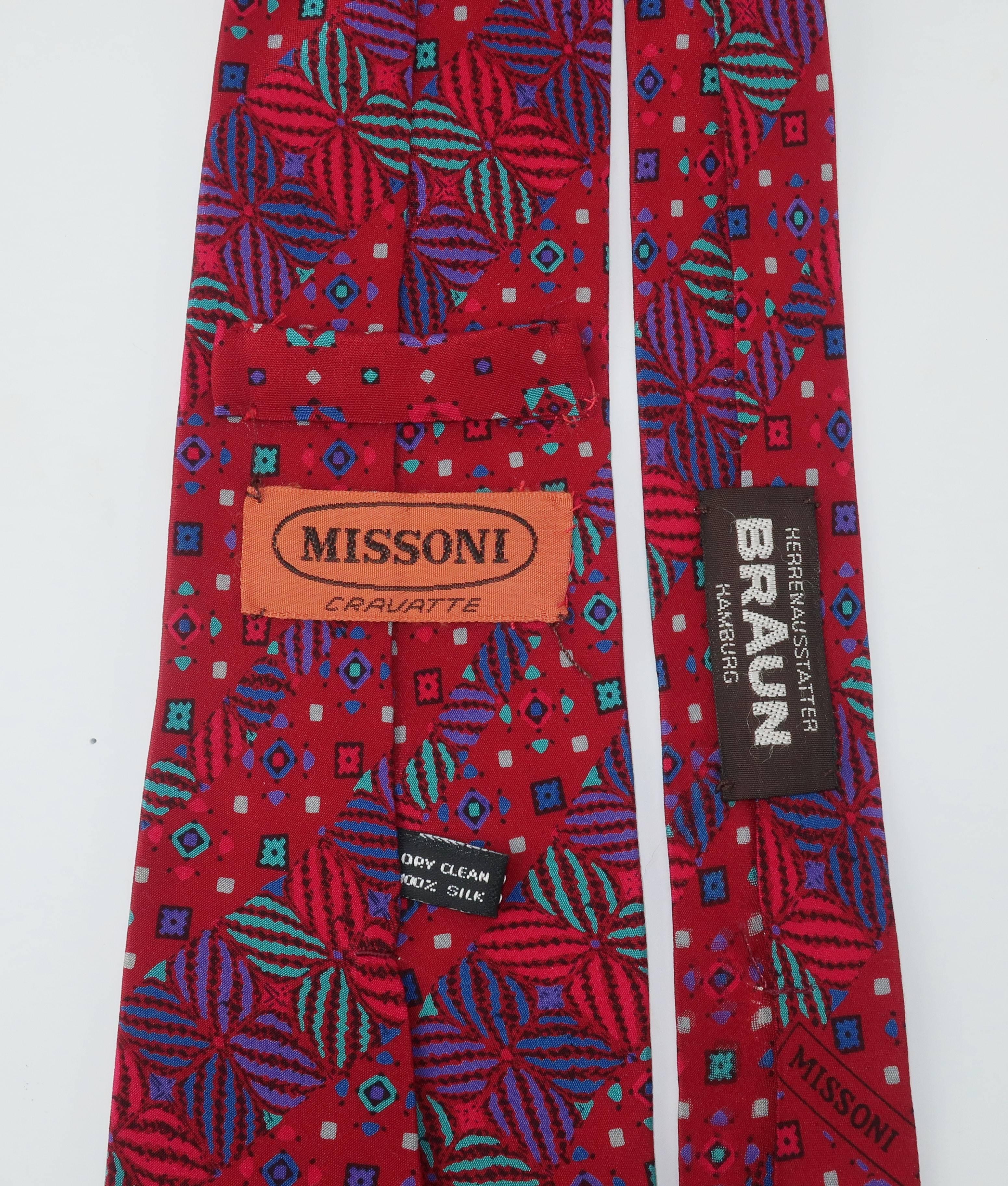 Vintage Missoni Men's Silk Necktie 1