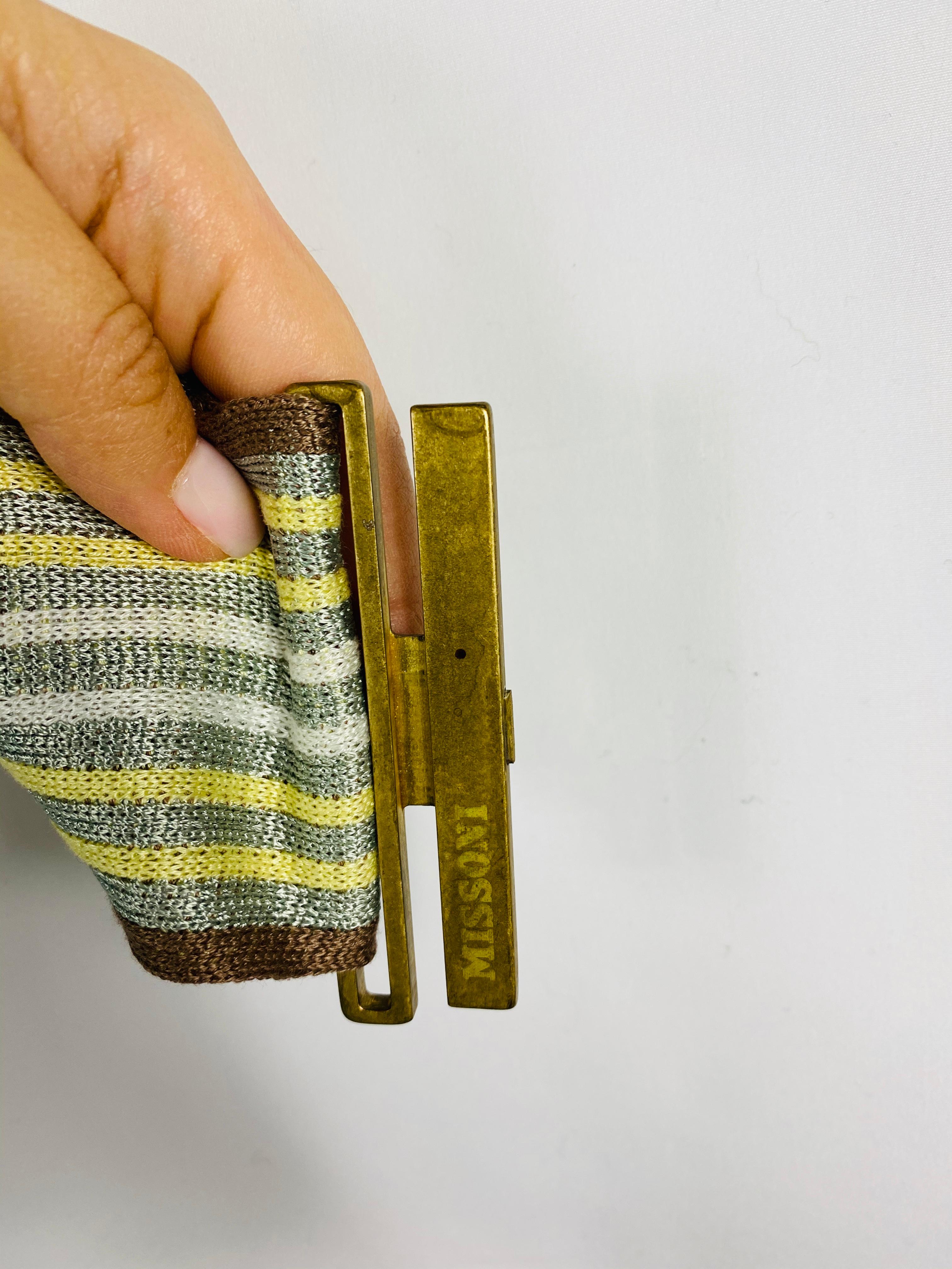 Vintage Missoni, cappotto multicolore, mini abito con cintura taglia 42 in vendita 6