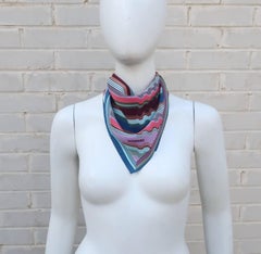 Vintage Missoni Silk Pocket Square Scarf