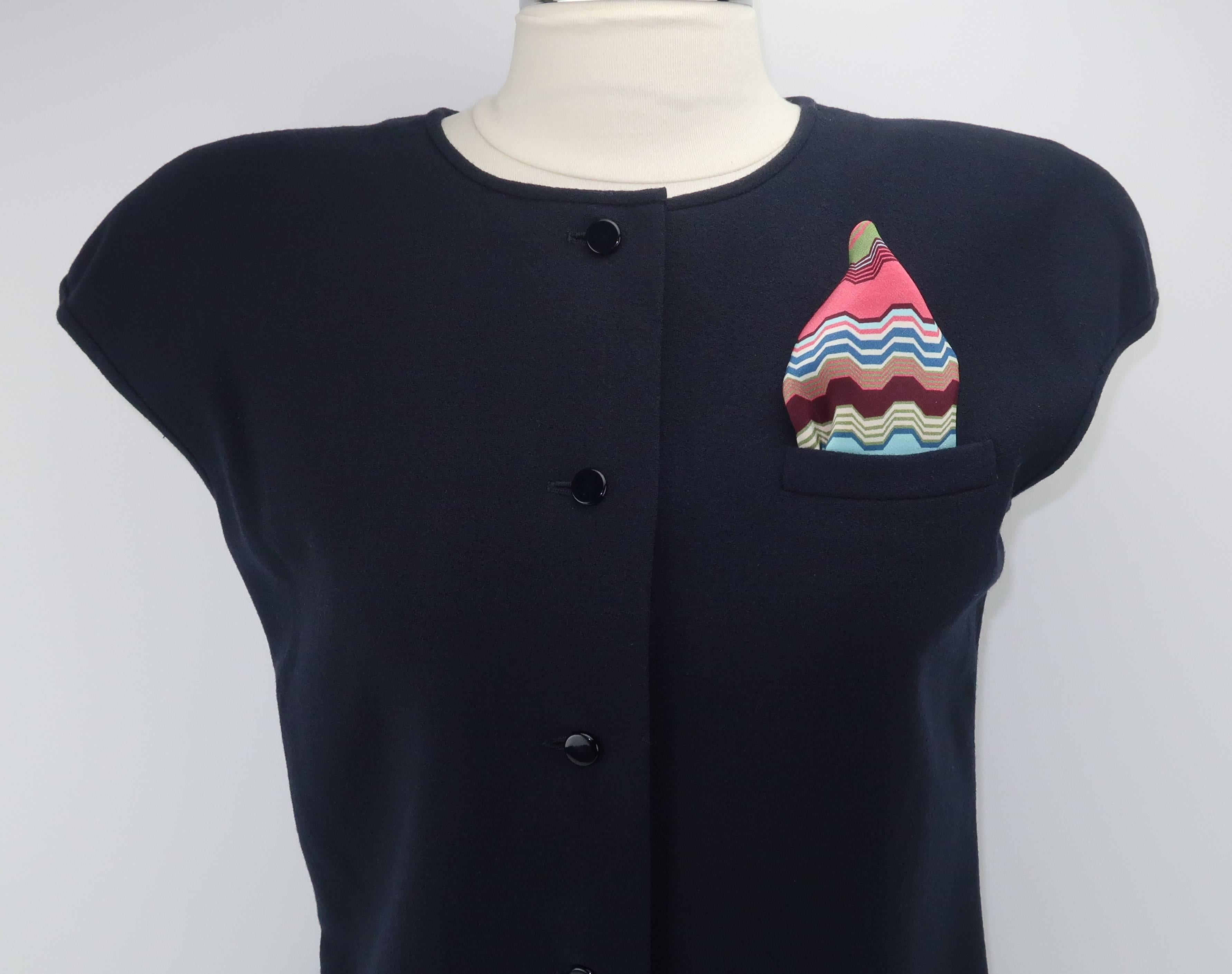 Vintage Missoni Silk Pocket Square Scarf 2