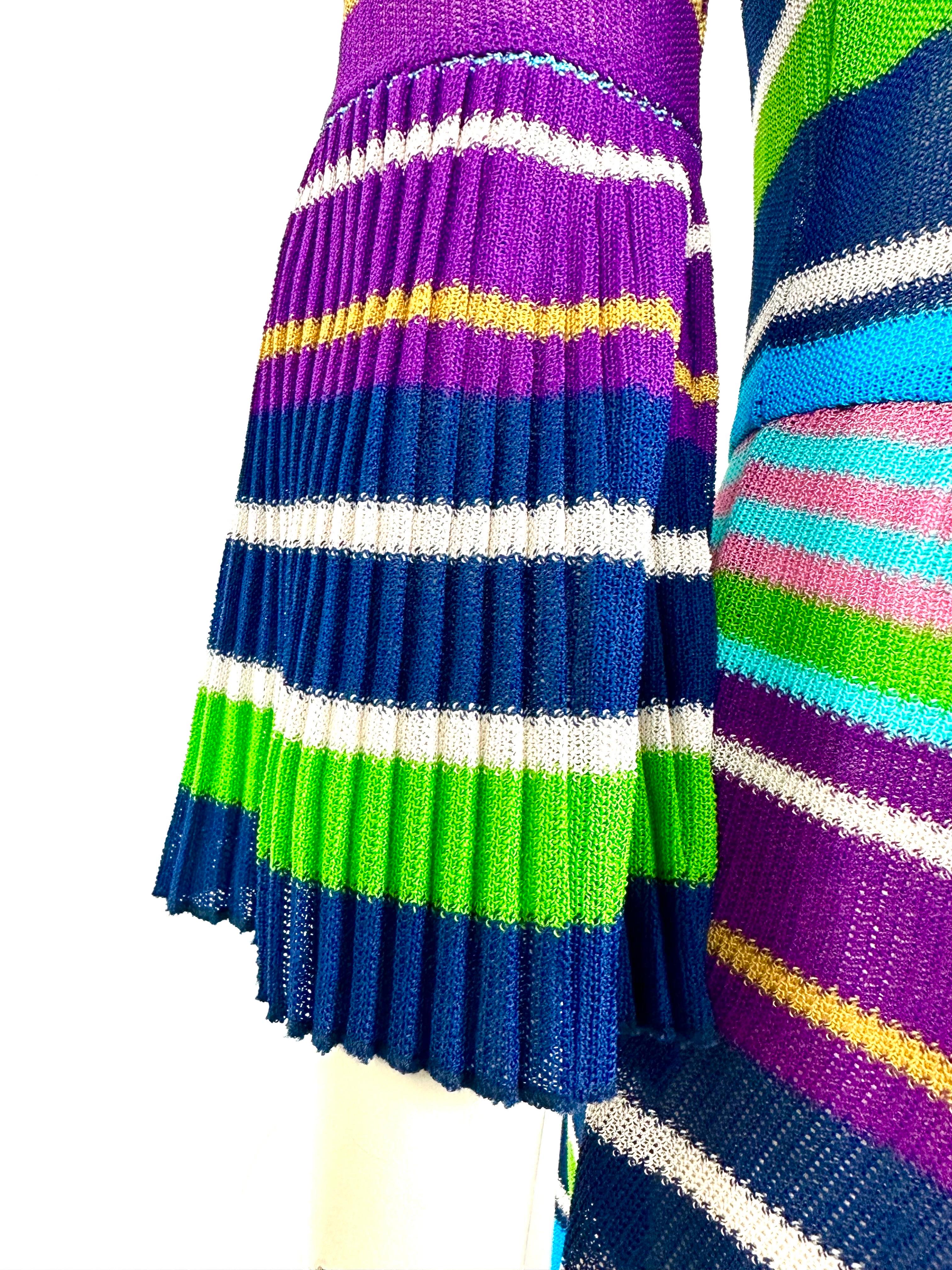 Women's Vintage Missoni striped knit dress For Sale