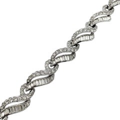 Vintage Mitchel Maer, London Art Deco Style Crystal Cocktail Bracelet 1950s