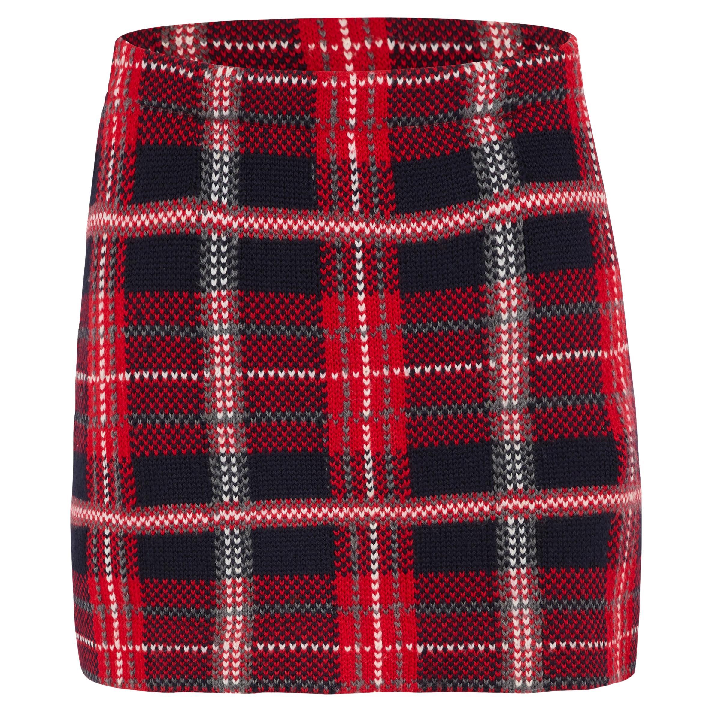 Vintage Miu Miu 2000's Wool Mini Skirt