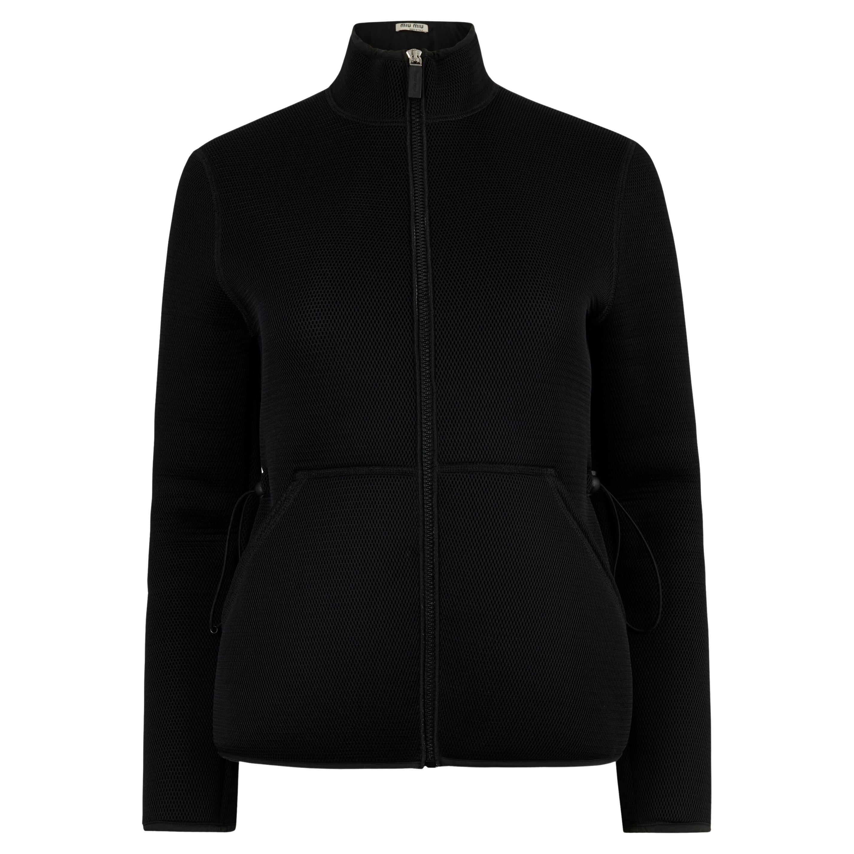 Vintage Miu Miu F/W 1999 Black Neoprene Jacket