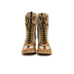 Vintage Miu Miu FW 1999 Bubble Sole Lace Up Boots 39.5
