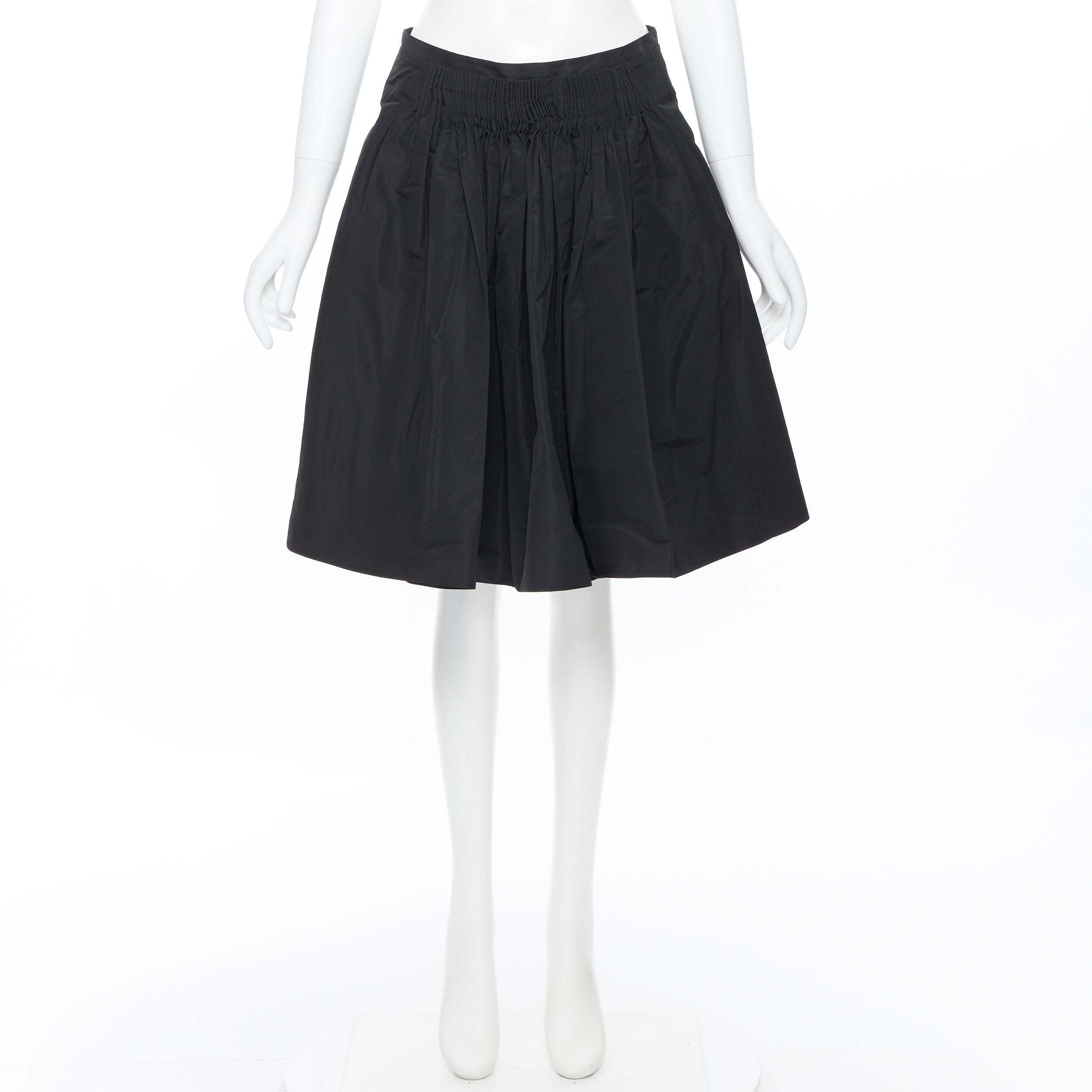 acetate polyester curved line slit skirt
