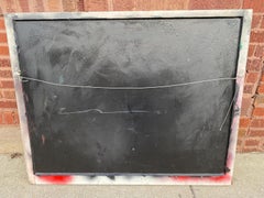 Vintage Mixed Media Glass Hanging Wall Art with Crows Signed by Mark Narens