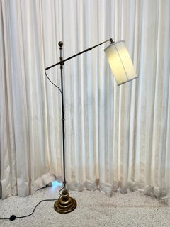 Vintage Mixed-Metal Italian Articulating Floor Lamp