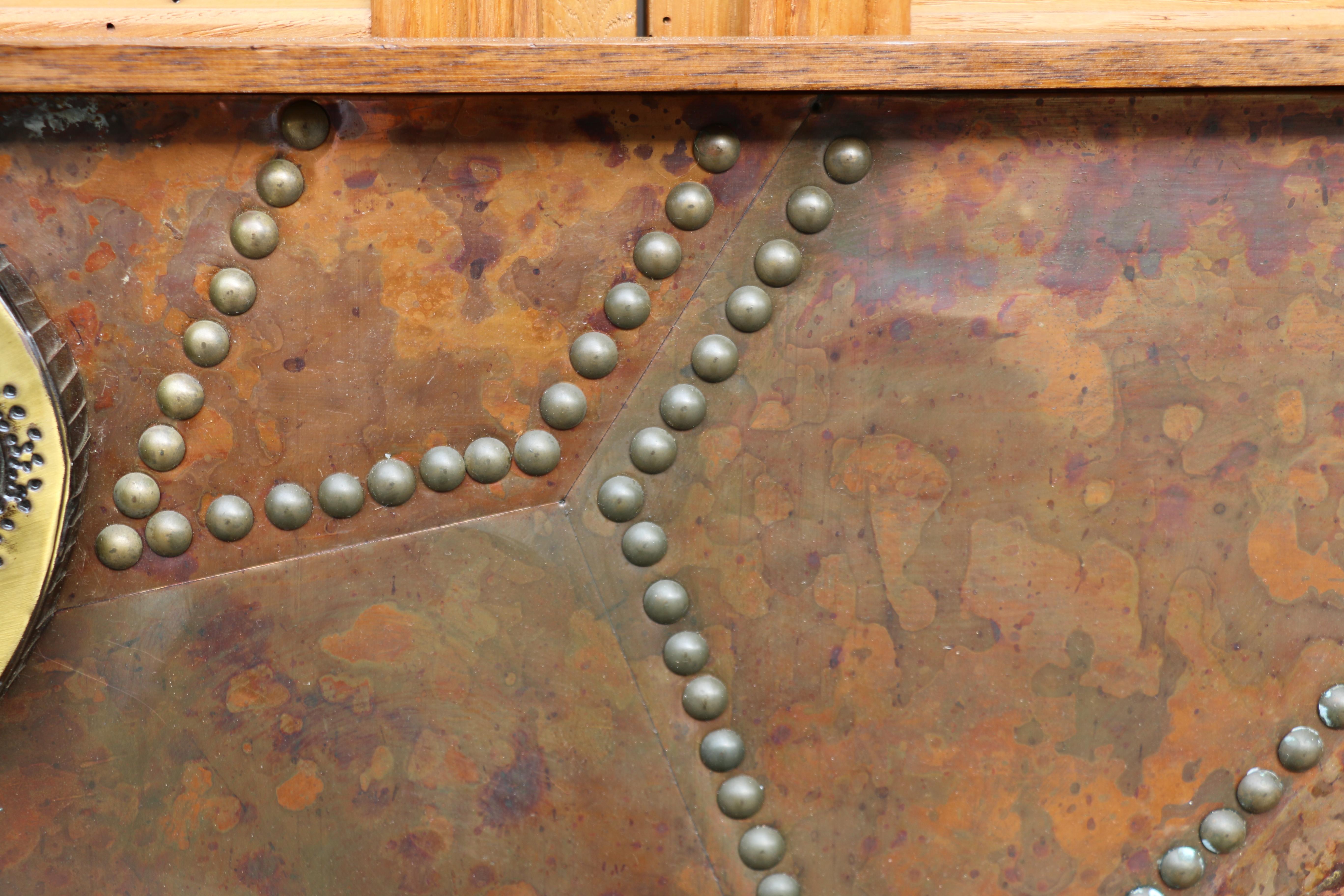 Vintage Mixed Metal Wall Art Abstract Brutalist Sculpture, Circa 1970s For Sale 3