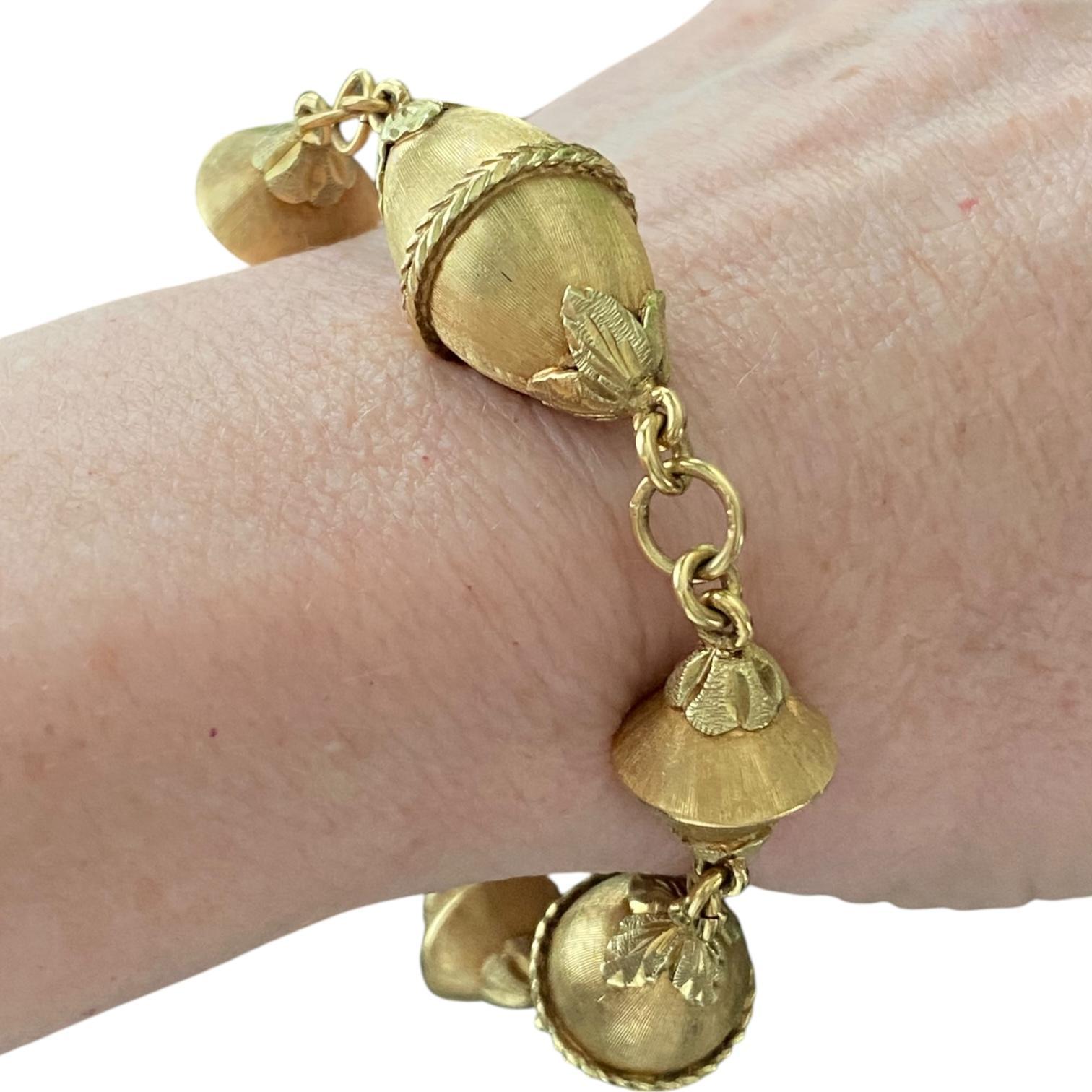 Vintage MOBA 18K Yellow Gold Bracelet 5