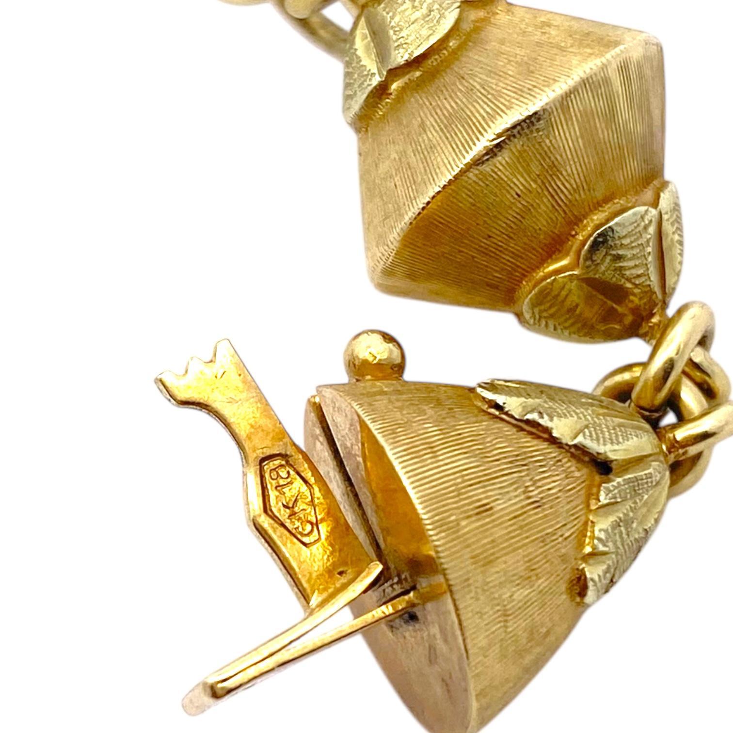 Vintage MOBA 18K Yellow Gold Bracelet 2