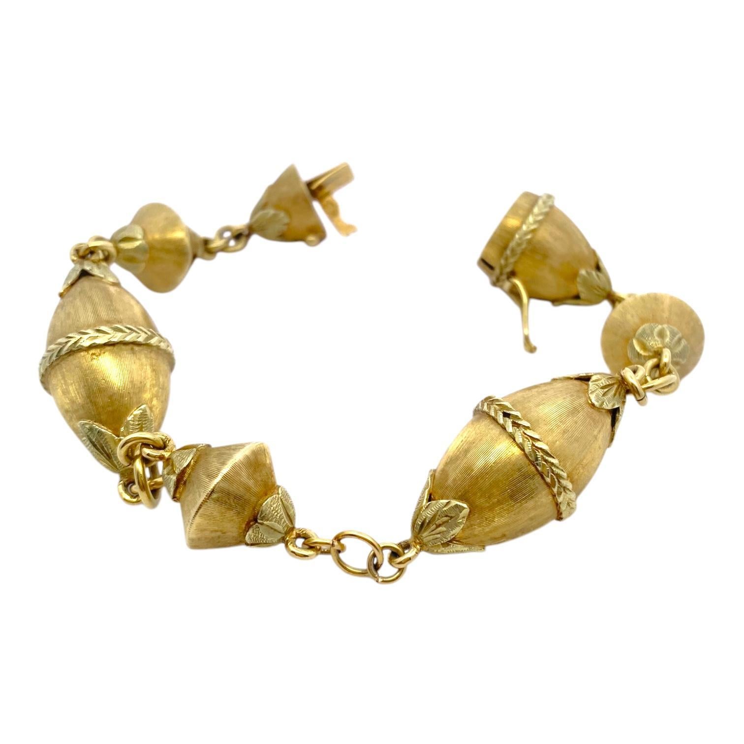 Vintage MOBA 18K Yellow Gold Bracelet 4