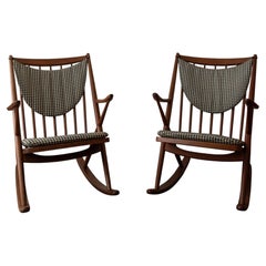 Vintage Model 182 Rocking Chairs By Frank Reenskaug for Bramin, 1950s, set of 2
