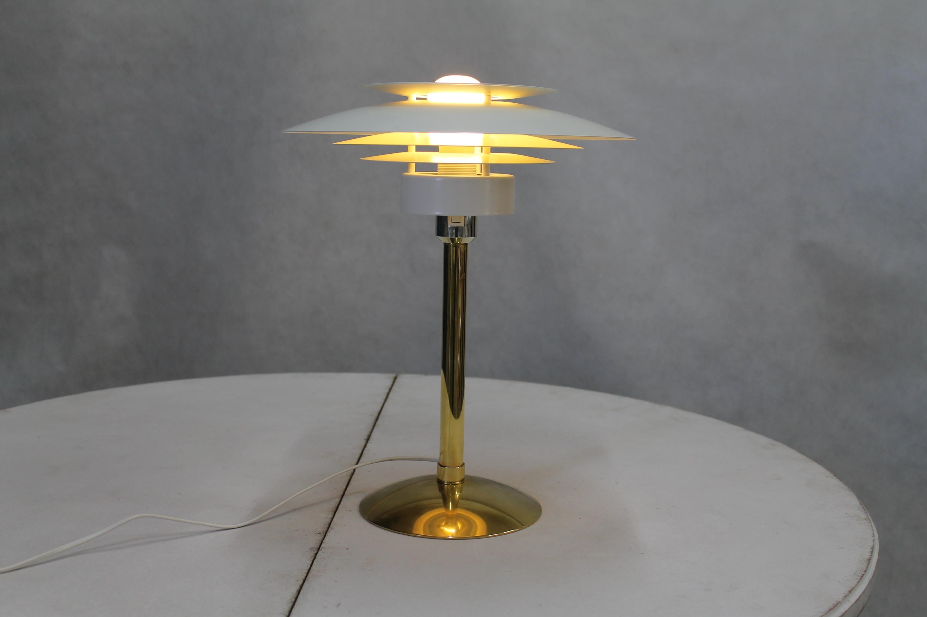 Danish Vintage Model 2687 Table Lamp by Horn for Light Studio, 1960s For Sale