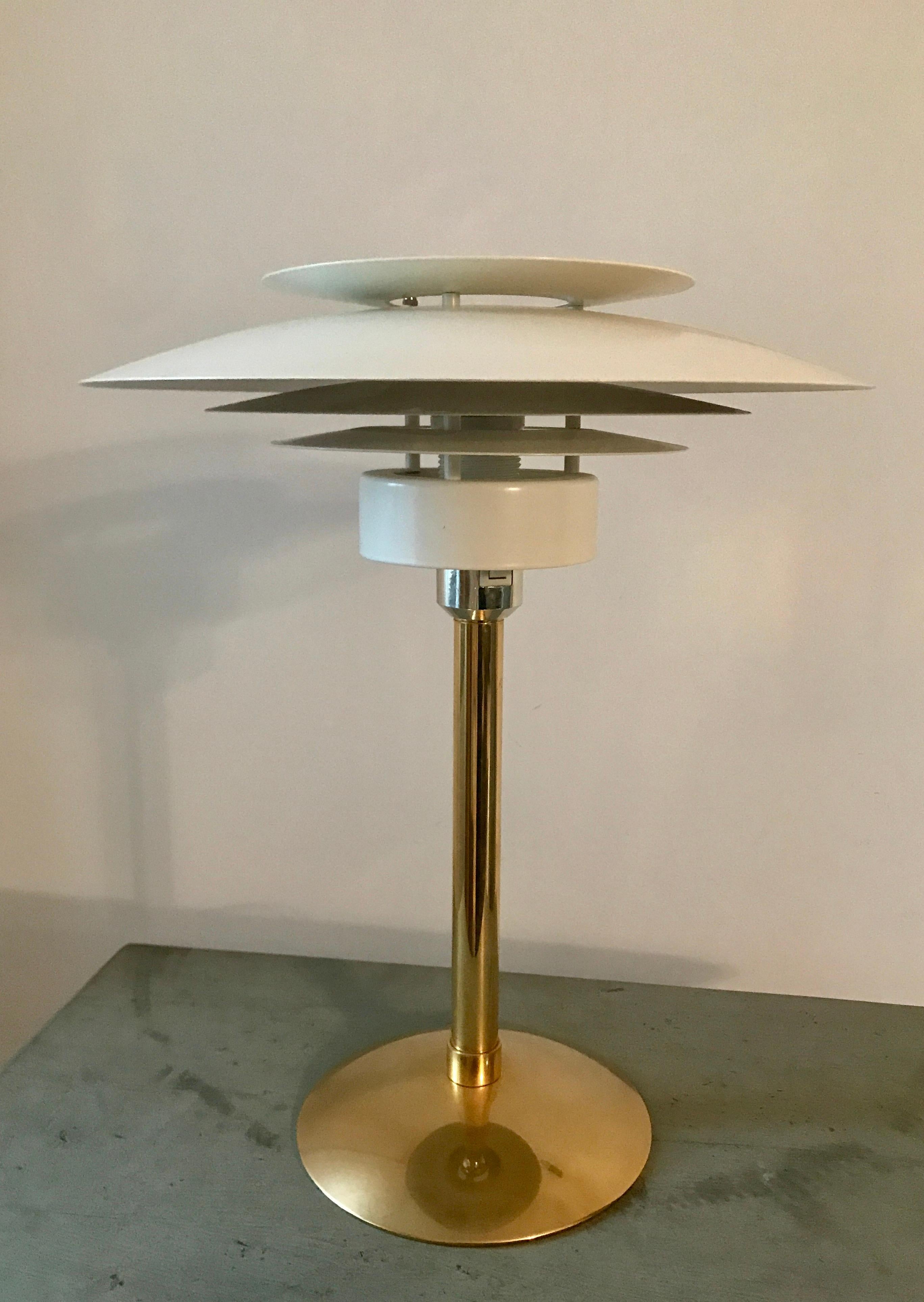 Brass Vintage Model 2687 Table Lamp by Horn for Light Studio, 1960s For Sale