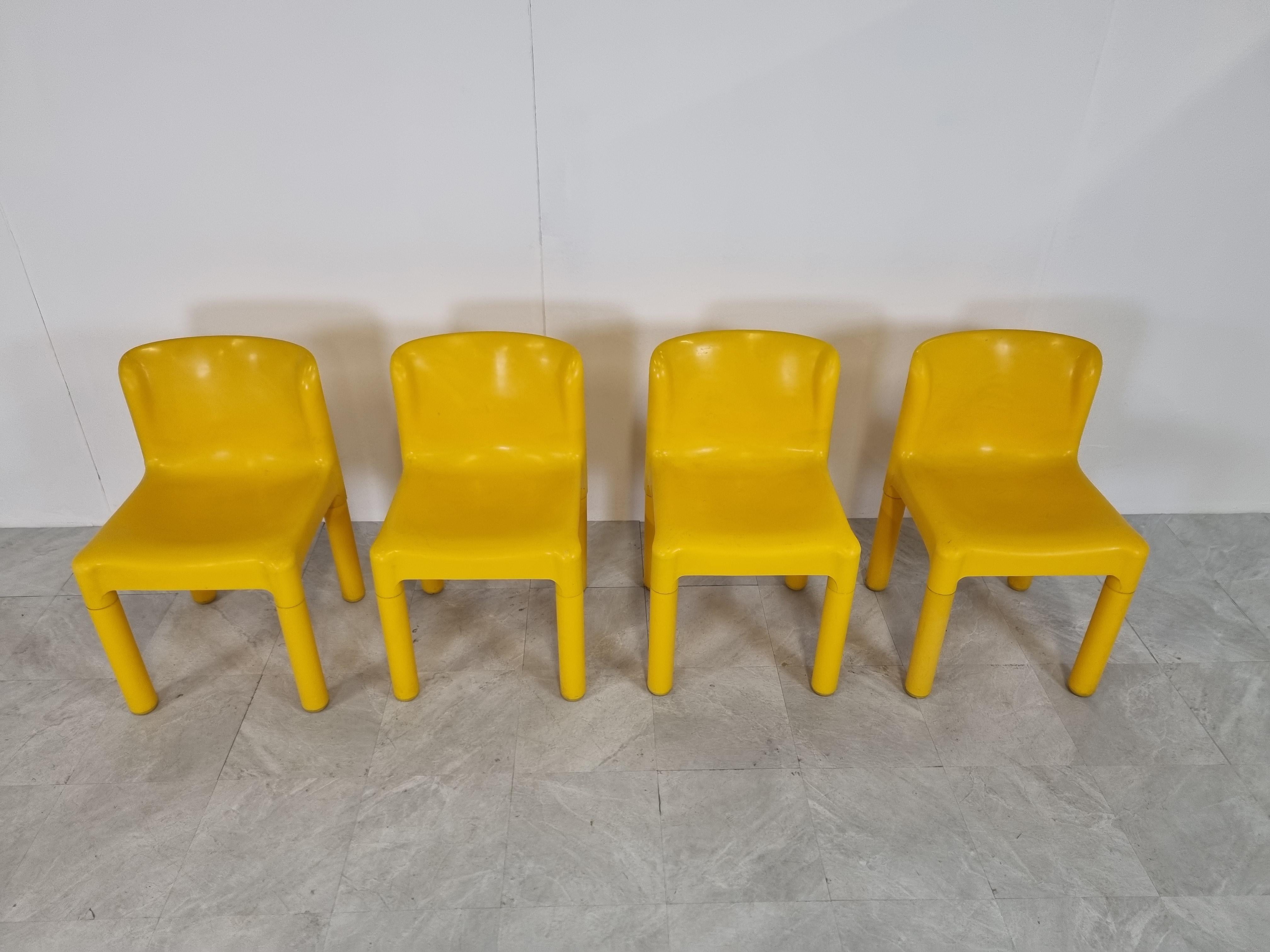 Italian Vintage Model 4875 Chair by Carlo Bartoli for Kartell, 1970s