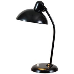 Vintage Model 6556, Desk Lamp with a Black Stem, Christian Dell for Kaiser Idel