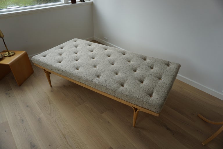 Wool Vintage Model Berlin Daybed by Bruno Mathsson for Firma Karl Mathsson, 1960s For Sale