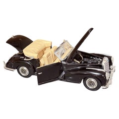 Vintage Model Car Mercedes Benz 300 S Cabriolet Black Cream Collectible Classic