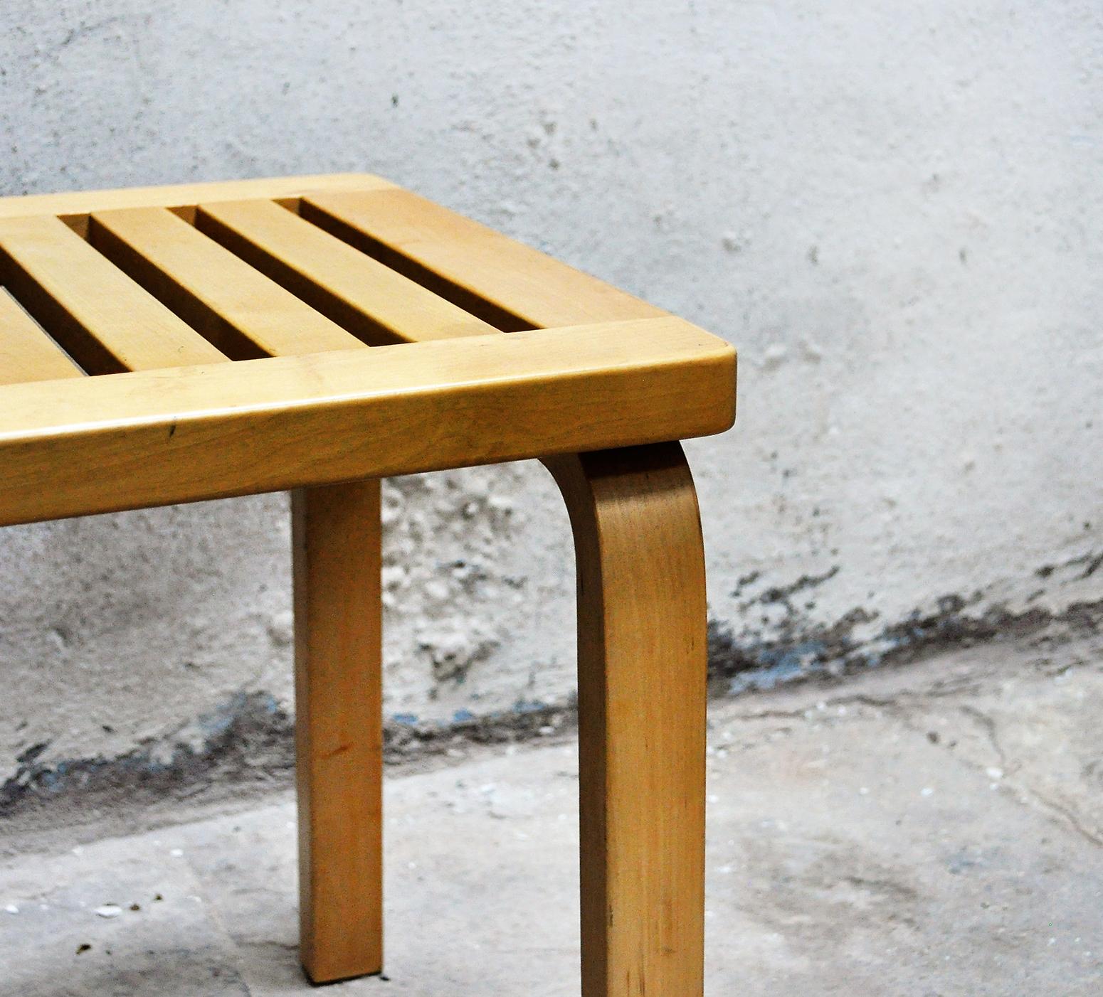 Finnish Vintage Model No 153B Bench by Alvar Aalto for Artek, 1960s For Sale