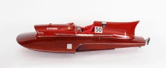 Vintage Model of a Ferrari Arno XI Hydroplane 1954 37" Long 20th Century