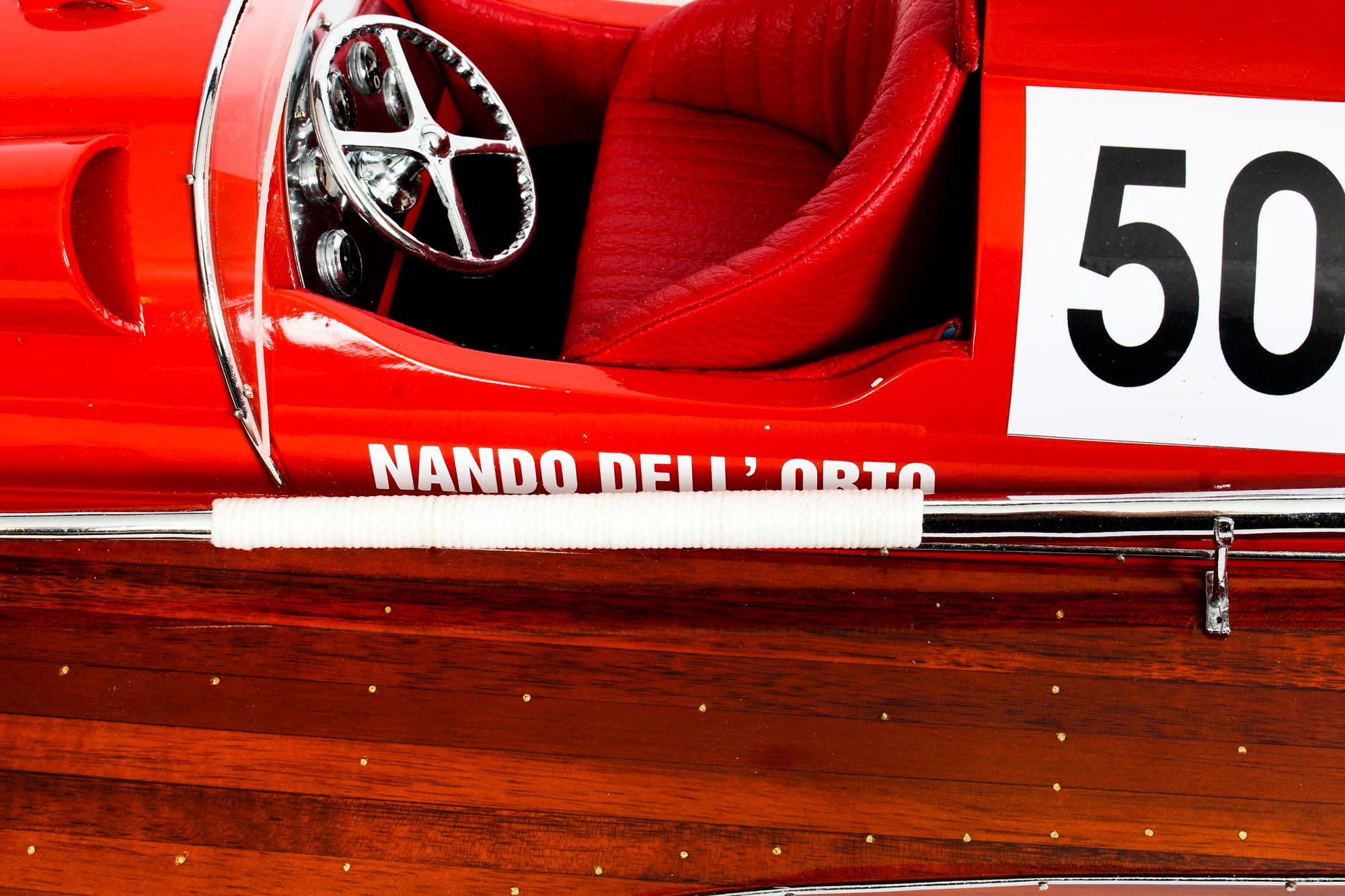 Other Vintage model of a Ferrari Hydroplane 1954 50cm 20th Century For Sale
