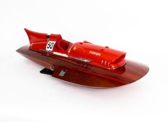 Vintage model of a Ferrari Hydroplane 1954 50cm