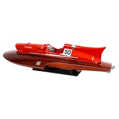 Vintage model of a Ferrari Hydroplane 1954 50cm