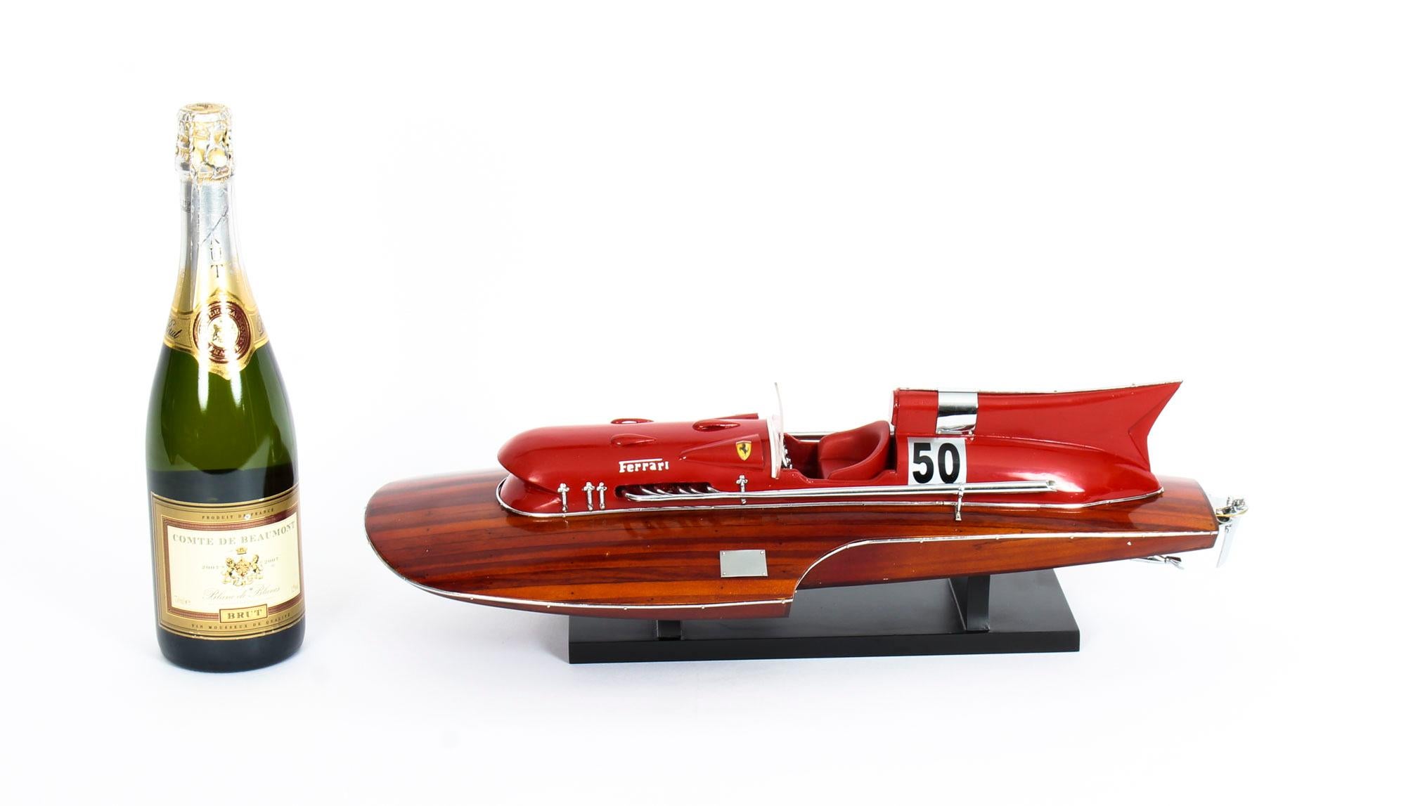 Vintage Model of a Ferrari Hydroplane 1954 6