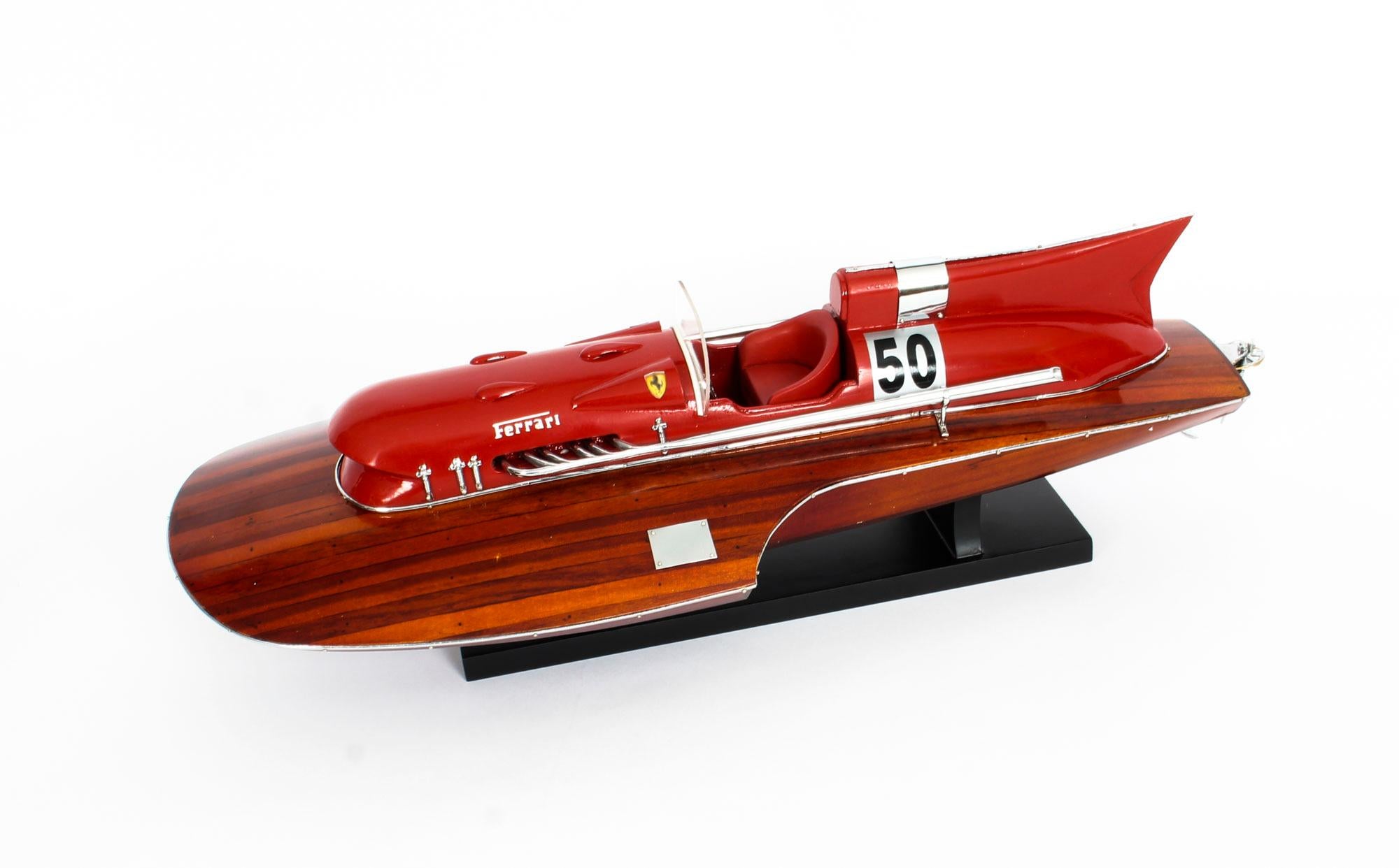 This is a superb Vintage model of a Ferrari Hydroplane 1954. Its cars are adored on all corners of the globe and are seen as the ultimate status symbol for the rich and powerful.
But as these incredible pictures show, Ferrari is not just a talented
