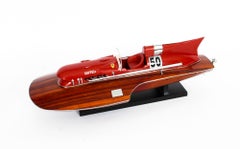 Vintage Model of a Ferrari Hydroplane 1954
