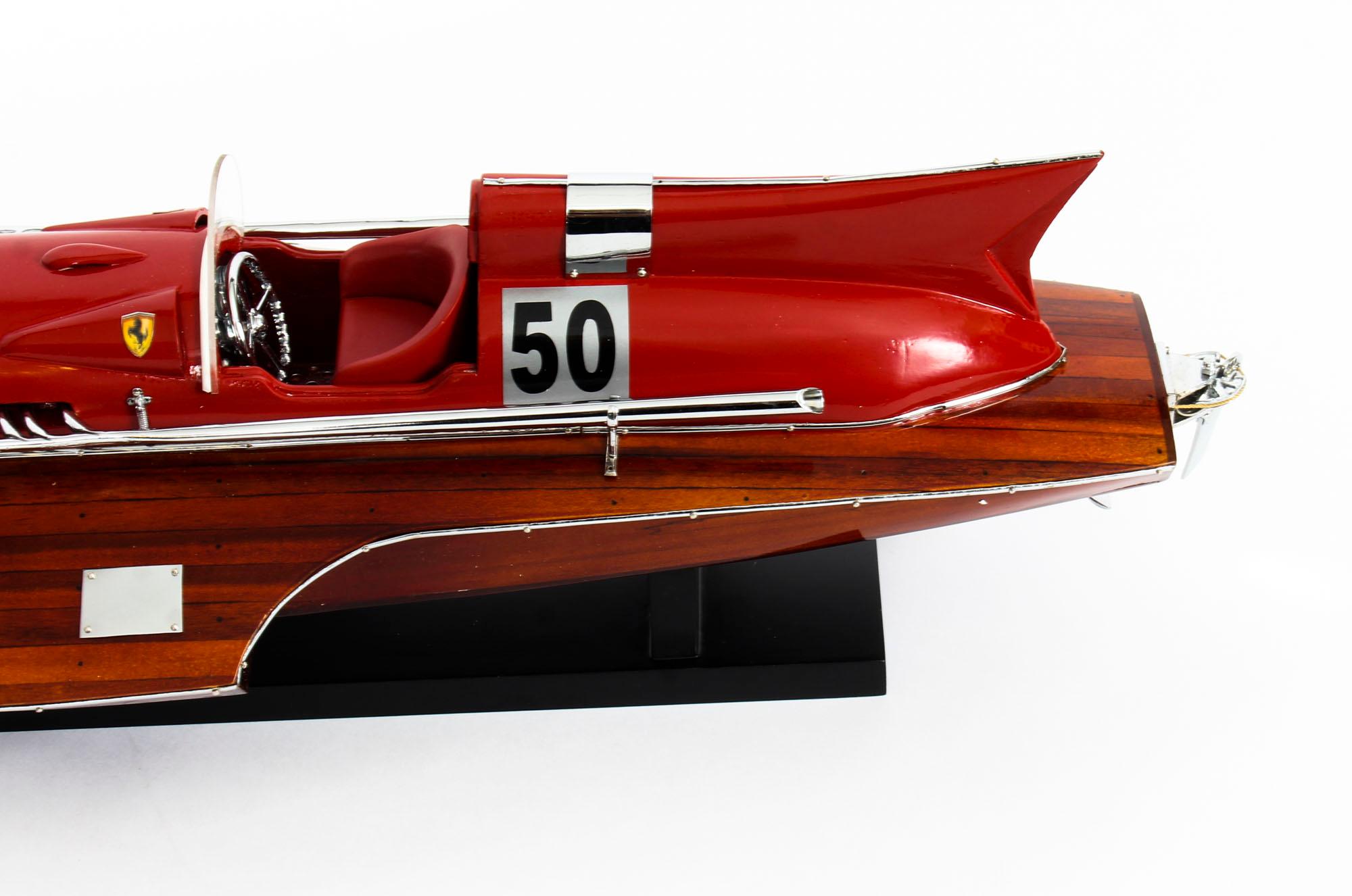 Vintage Model of a Ferrari Hydroplane 1954 2