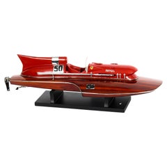 Vintage Model of a Ferrari Hydroplane 1954