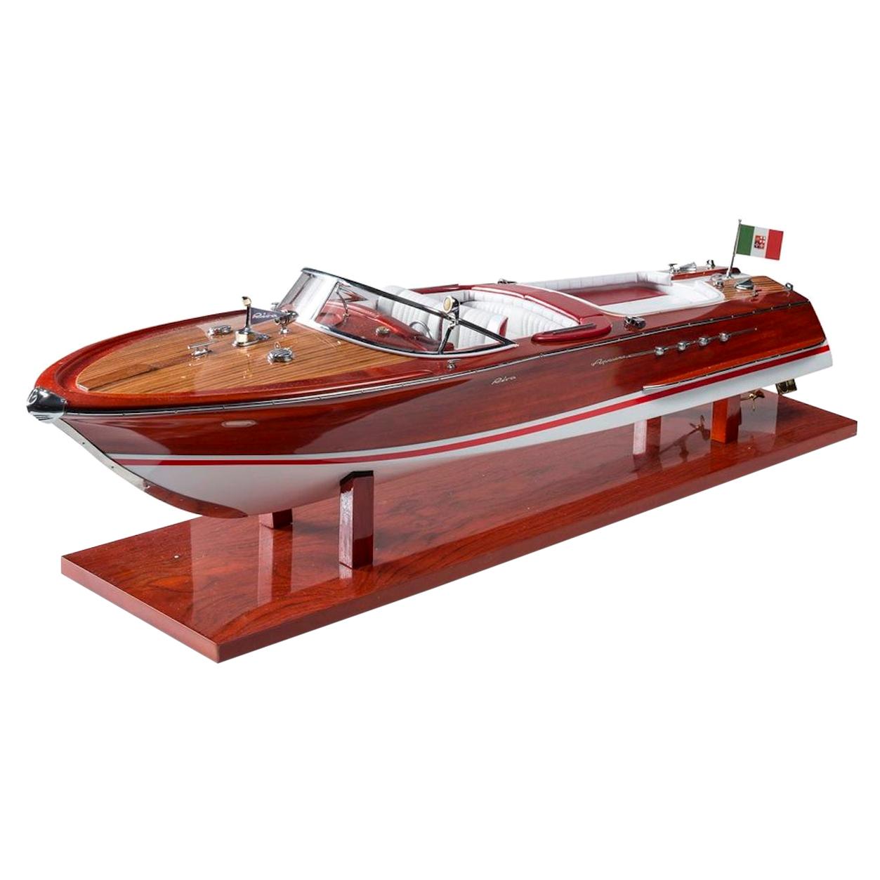 Vintage Model of Riva "Acquarama" Motorboat, Italy, 1980s