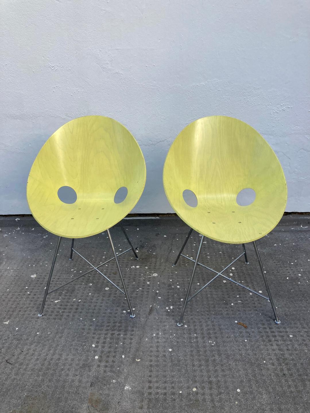 Painted Model ST 664 Chairs by Eddie Harlis for Thonet For Sale