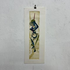 1990 Arte astratta Modern Color su carta firmata