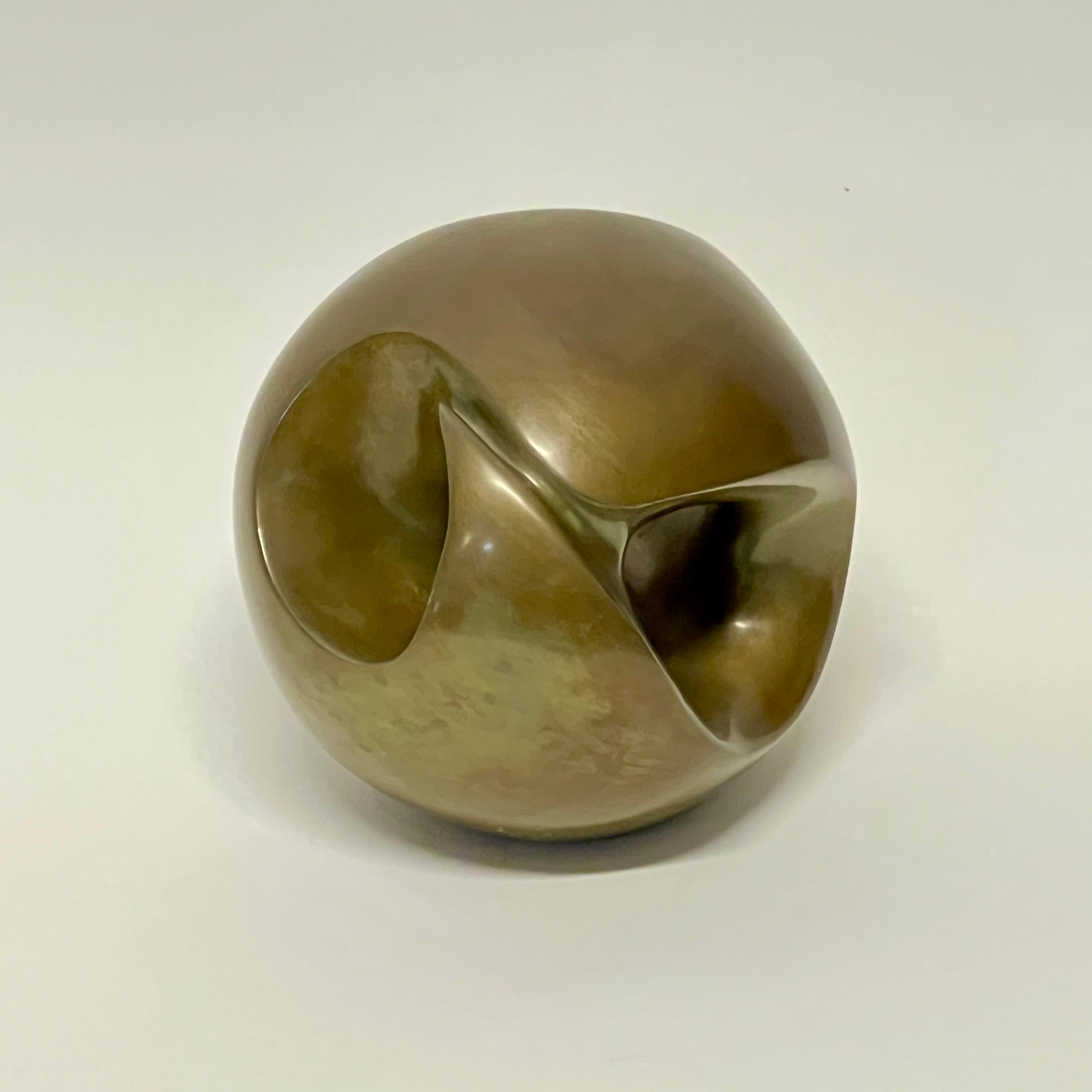 Vintage Modern Abstract Bronze Sculpture c1960s In Good Condition In Oakland, CA