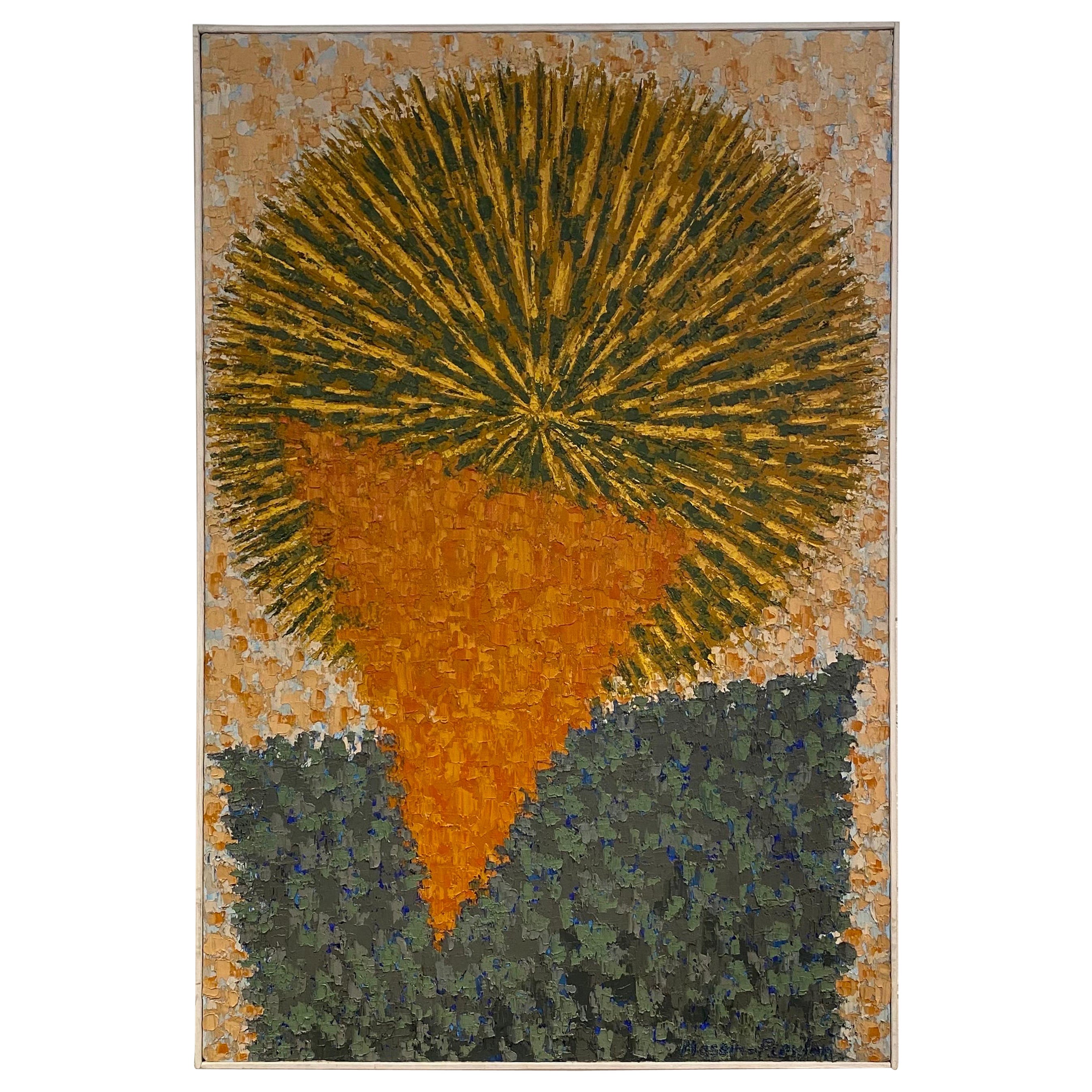 Vintage Modern Abstract Impasto Painting