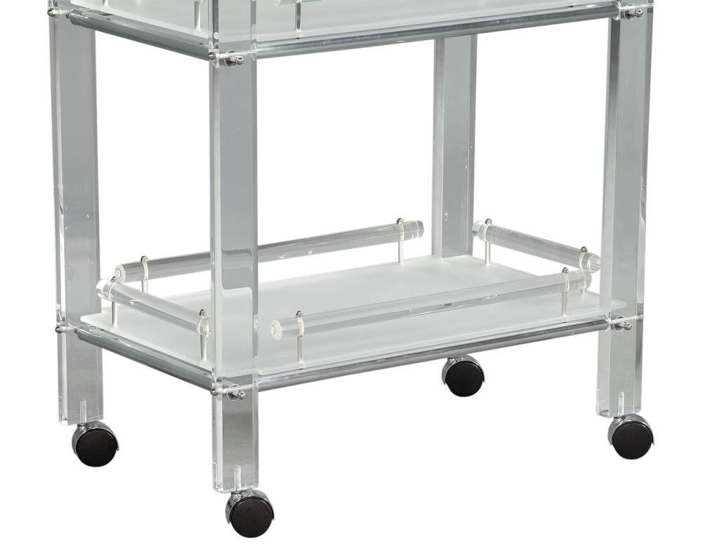 vintage acrylic bar cart