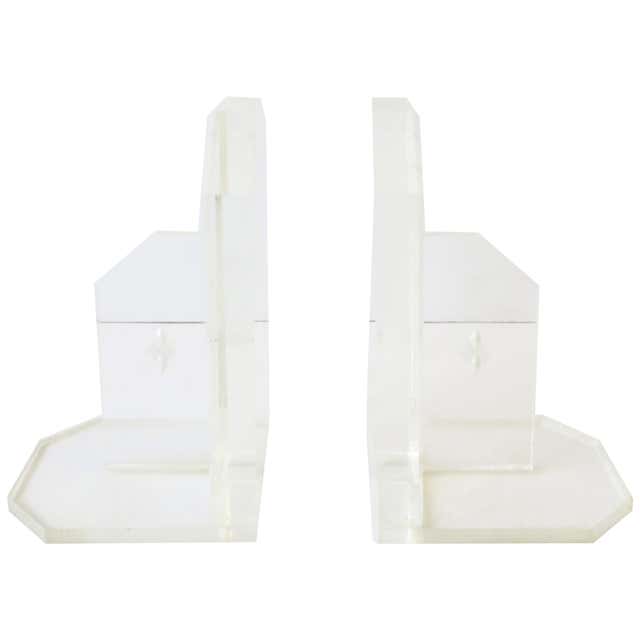 Spectrum Designs 80s Metal Arched Bookends For Sale at 1stDibs