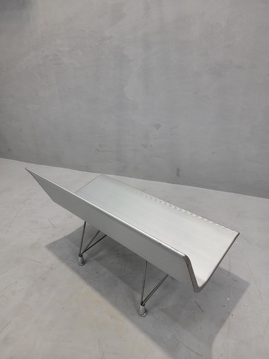 Vintage Modern Aero Bench Styled after Lievore Altherr Molina for Sellex In Good Condition For Sale In Chicago, IL