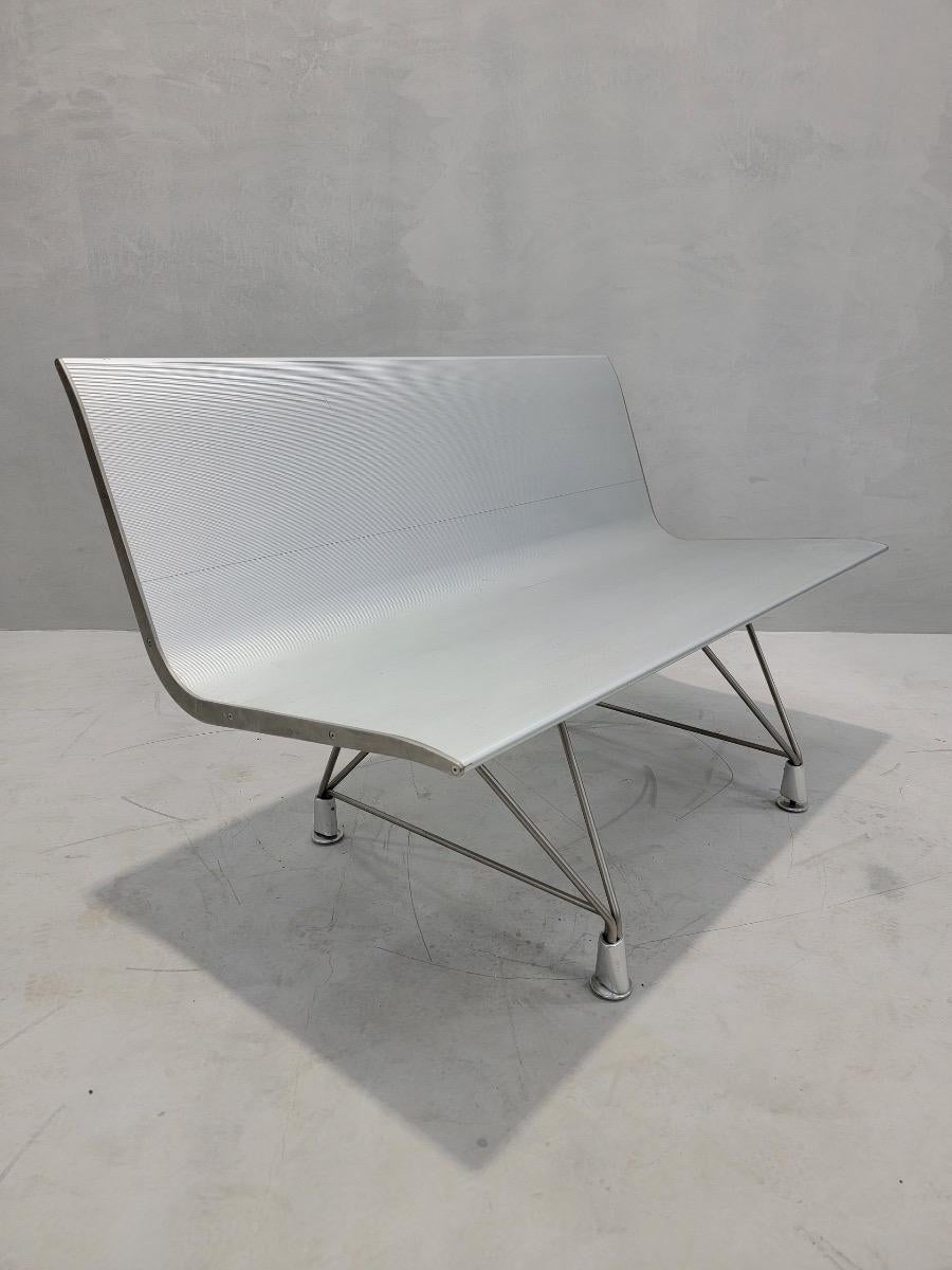 Vintage Modern Aero Bench Styled after Lievore Altherr Molina for Sellex For Sale 3
