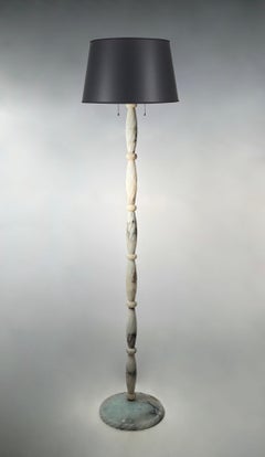 Vintage Modern Alabaster / Marble Floor Lamp